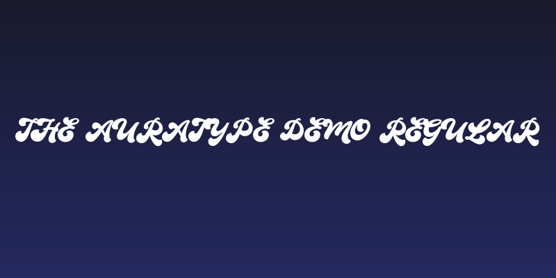 The Auratype DEMO Regular Social Header