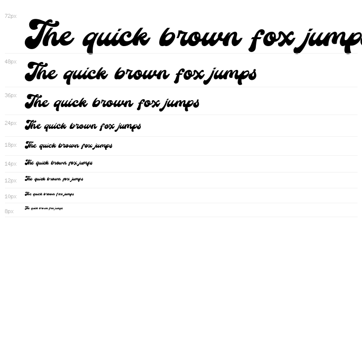 The Auratype DEMO Regular Waterfall