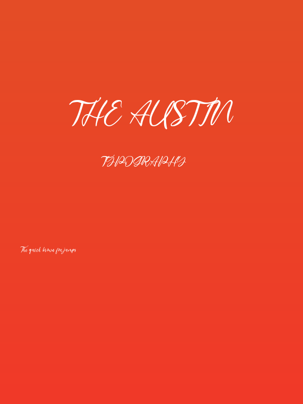 The Austin Poster