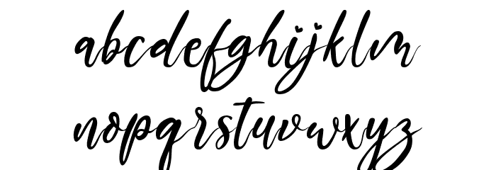 The Austin Font LOWERCASE