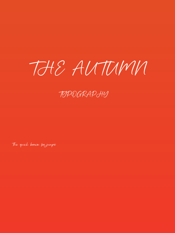 The Autumn Poster