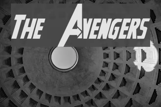 The Avengers Шрифта examples