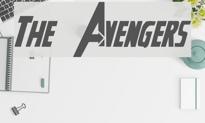 w in avengers font