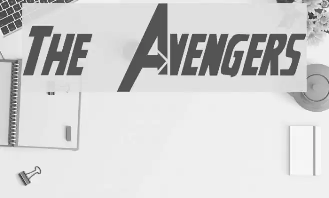 The Avengers Шрифта examples