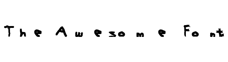 The Awesome Font  les polices de caractères gratuit tlcharger
