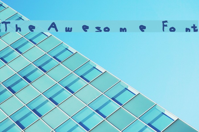 The Awesome Font Font examples