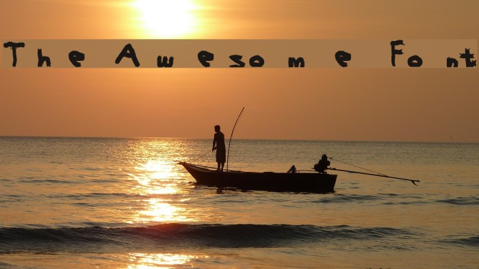 The Awesome Font Font examples