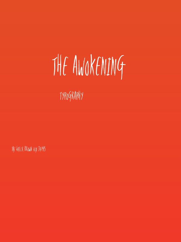 The Awokening Poster