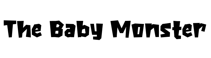 The Baby Monster  नि: शुल्क फ़ॉन्ट्स डाउनलोड