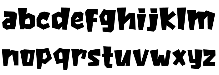 The Baby Monster Font LOWERCASE