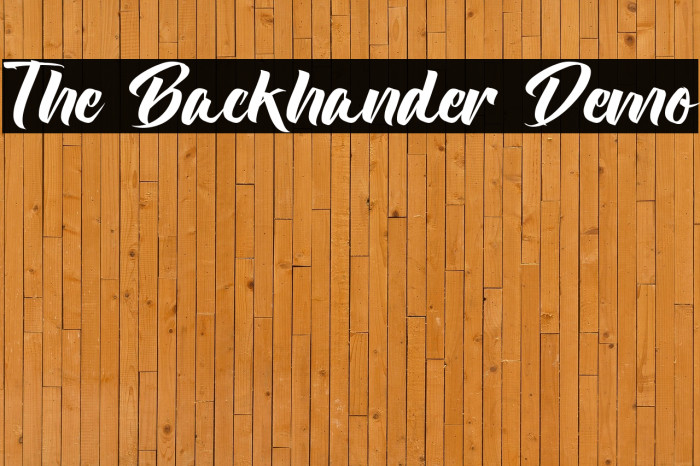 The Backhander Demo Example 3