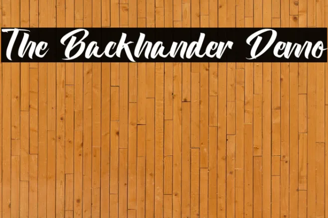 The Backhander Demo Example 3