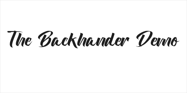 The Backhander Demo Logo