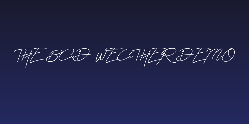 The Bad Weather Demo Social Header