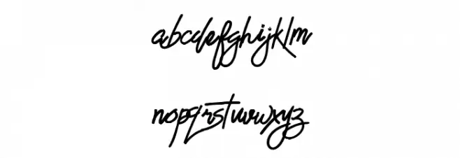 The Bad Weather Demo Font LOWERCASE