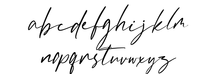 The Badmint Font LOWERCASE