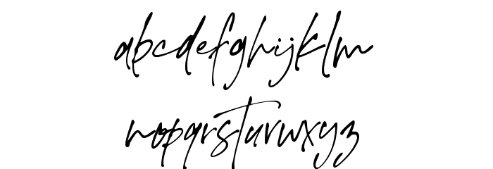 The Ballpoint Font LOWERCASE