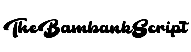 The Bambank Script  Frei Schriftart Herunterladen
