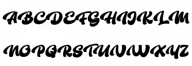 The Bambank Script Fonte MAIÚSCULAS