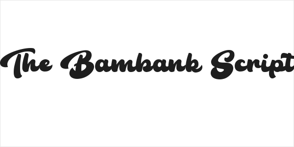 The Bambank Script Logo