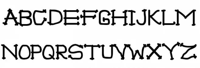 The Bandage Font UPPERCASE
