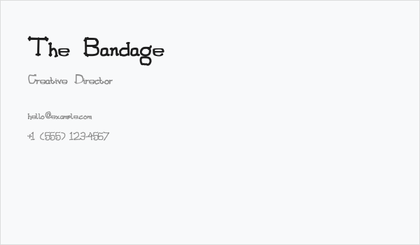 The Bandage Business Card