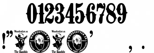 The Bandido Font OTHER CHARS