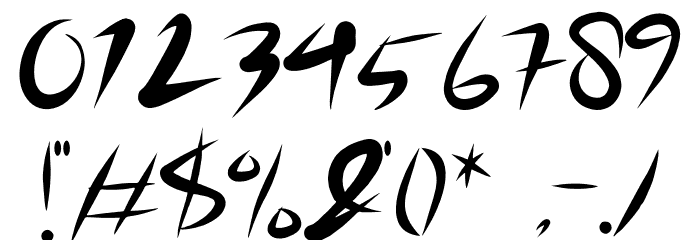 The Bandit Font OTHER CHARS
