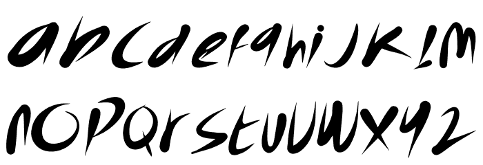 The Bandit Font LOWERCASE