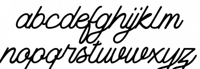 The Banten Caratteri MINUSCOLO