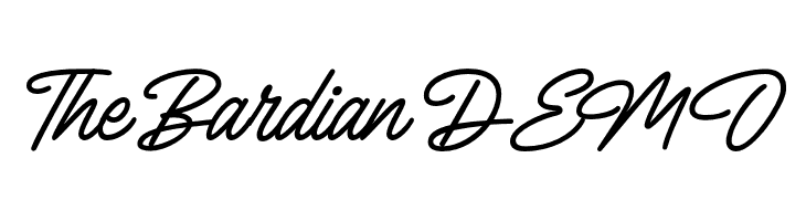 The Bardian DEMO  नि: शुल्क फ़ॉन्ट्स डाउनलोड