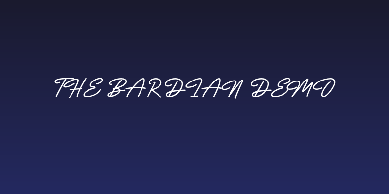 The Bardian DEMO Social Header