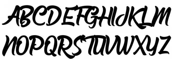 The Barethos フォント 大文字