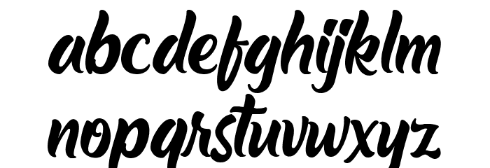 The Barethos Font LOWERCASE