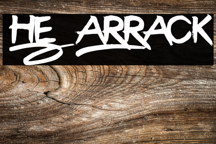 The Barrack Font examples
