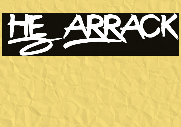 The Barrack Font examples