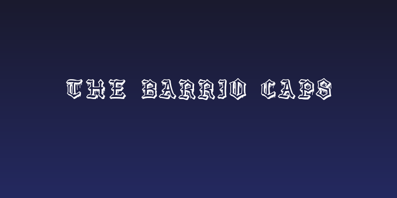 The Barrio Caps Social Header