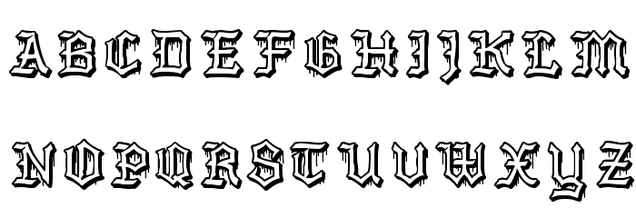 The Barrio Caps Font LOWERCASE