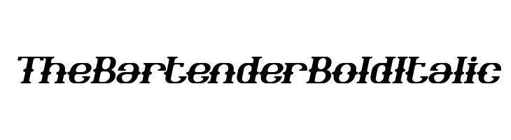 The Bartender Bold Italic  नि: शुल्क फ़ॉन्ट्स डाउनलोड