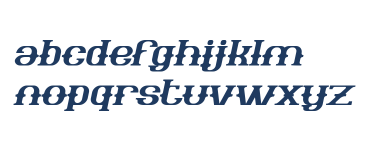 The Bartender Bold Italic Lowercase