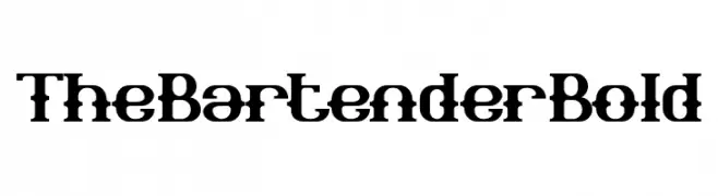 The Bartender Bold  font caratteri gratis