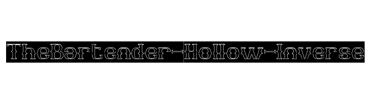 The Bartender-Hollow-Inverse  les polices de caractères gratuit tlcharger