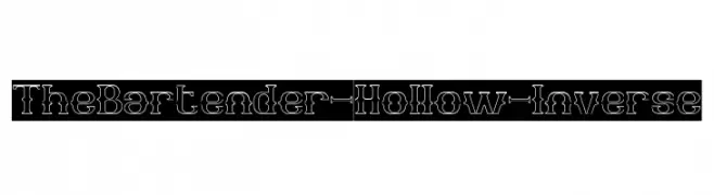The Bartender-Hollow-Inverse  font caratteri gratis