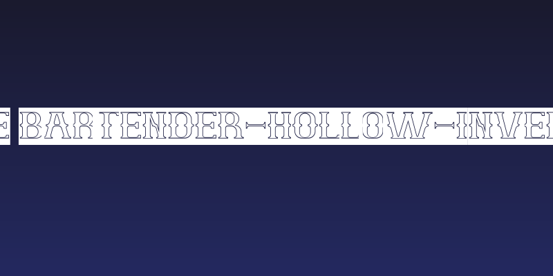 The Bartender-Hollow-Inverse Social Header