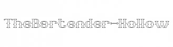 The Bartender-Hollow  font caratteri gratis