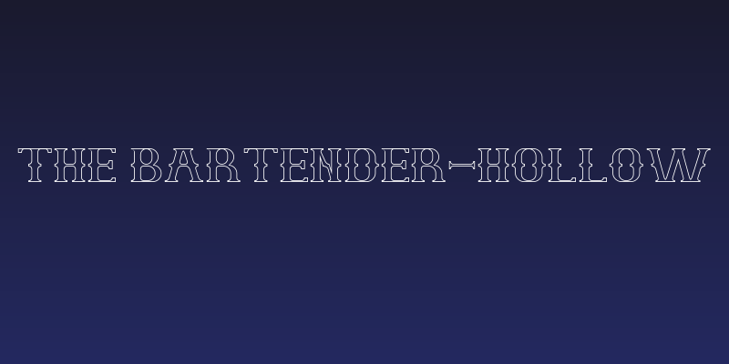 The Bartender-Hollow Social Header