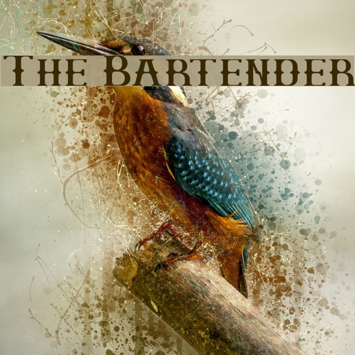 The Bartender Font examples