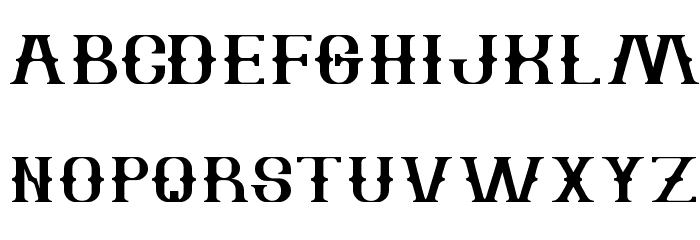 The Bartender Font LOWERCASE