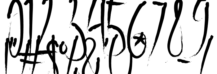 The Bash Singing Slashy Font OTHER CHARS