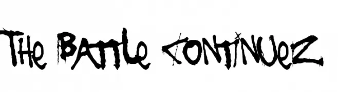 The Battle Continuez  font caratteri gratis